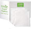 ECOLipak Lunch Napkins Bulk, 1000 Count Everyday Paper Napkins, 4.9×4.9 Inch Folded, 2-Ply Soft And Absorbent for Dinner, Gathering, Bar, Restaurants(9.8×9.8 Inch Unfolded)