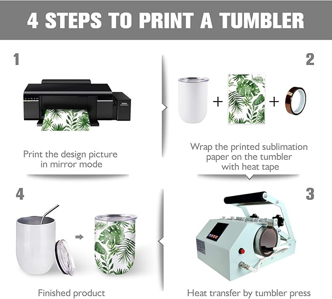 BetterSub 12oz Sublimation Straight Wine Tumblers Blanks Double Wall Insulated Stainless Steel Tumblers Bulk Sublimation Tumbler Cup with Lid, Metal Straw, Brush, Display Box, 24 Pack