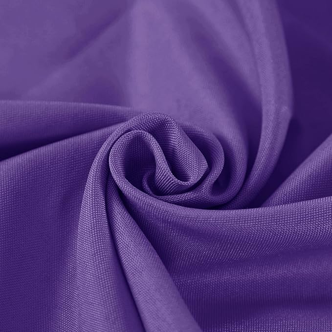 Fokitut 2 Pack Waterproof Rectangle Tablecloth, 90x156 Inch,Stain Resistant and Wrinkle Polyester Table Cloth, Fabric Table Cover for Kitchen Dining, Wedding, Party, Holiday Dinner-Purple