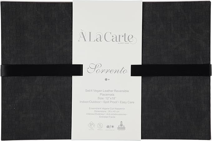 Placemats Set of 4 12" x 18" Heat-Resistant Table Mats for Dining Table Set for 4 Kitchen & Dining Room Decor Farmhouse, Boho, & Modern Style Easy to Clean, Durable & Stylish Table Decor