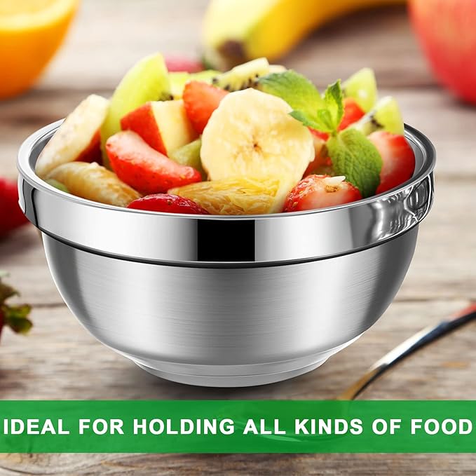 Mimorou 20 Pack 304 Stainless Steel Bowls Set 13oz Metal Double Walled Insulated Snack Mixing Lightweight Multipurpose Toddler Dinner Bowls for Ice Cream, Cereal, Snack