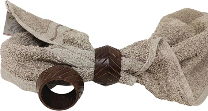 Wooden Napkin Rings Handcrafted Natural Wood Napkin Rings Decorations Christmas Ornaments Best for for Table Décor, Dinner Party, Wedding Party, Dining Parties, Table Decoration (12)