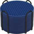 Silicone Coasters Set of 8 Holder,Coasters for Drinks,Beer,Coffee Coasters,Suitable for Kinds Cups,Hot or Cold,Anti-SLI,Non-Stick,Anti-Overflow Tabletop Protection and Decor (12 Pcs, Navy Blue)