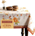 Maison d' Hermine Table Cloth Rectangle Table 100% Cotton 70 x 108 Inches Fall Tablecloth Reusable Everyday Use for Thanksgiving Christmas Decorations Dining Farmhouse Party (Kelim - Prairie)