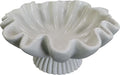 10" Large Handmade Decorative Bowl decor, Handicraft Scalloped Bowls for Modern Home Decor,Ruffle Decor,Key Bowl for Entry Table,Decorative Fruit Bowl for Kitchen Counter,Light Gray