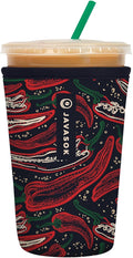 Sok It JavaSok Iced Coffee & Cold Soda Insulated Neoprene Cup Sleeve (Hot Stuff, Medium: 22-28oz)