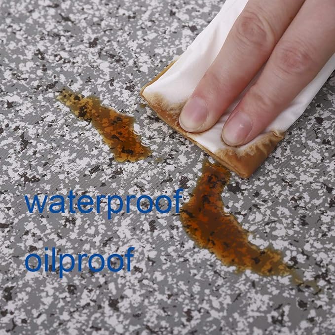 Walrus Round Vinyl Fitted Tablecloth with Flannel Backing Elastic Edge Design Table Cover Waterproof Oil-Proof PVC Table Cloth Stain-Resistant Best for 37"-44" Round