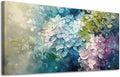 ADJUVANT Wall Art Impressionist Colorful Hydrangea 48" L x 24" W, Vibrant Hydrangea Blooms Canvas Painting Lush Petals Artwork Prints Floral Wall Decor for Living Room Bedroom Dining Room Home Office