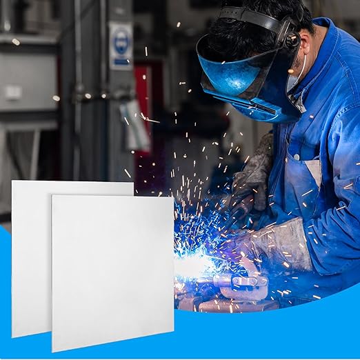 2 Pack 14 Gauge Sheet Metal 12x12 Stainless Steel Sheets 2mm Cold Rolled Steel Plate Weldable Metal Panels for DIY Craft Projects, Industrial, Professional
