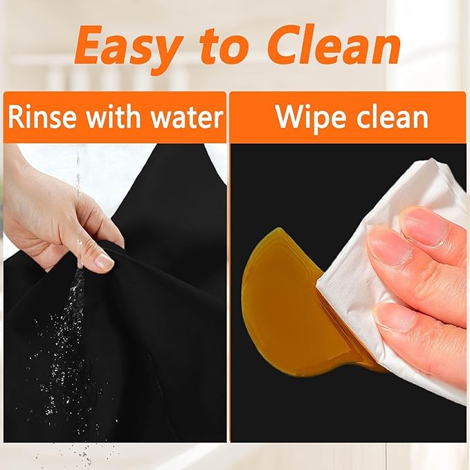 Extra Large Silicone Mat for Kitchen Counter, 72''x16'' Silicone Mats, Non-Slip Heat Resistant Countertop Protector, Waterproof Kitchen Island Mat, Black
