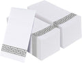 Vplus 200 PACK Guest Towels Disposable Bathroom, Decorative Bathroom Napkins, Soft and Absorbent Disposable Dinner Napkin Cloth Like for Kitchen, Weddings, Thanksgiving, Christmas Party