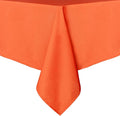 sancua Square Tablecloth - 54 x 54 Inch - Stain and Wrinkle Resistant Washable Polyester Table Cloth, Decorative Fabric Table Cover for Dining Tables, Buffet Parties and Camping, Orange