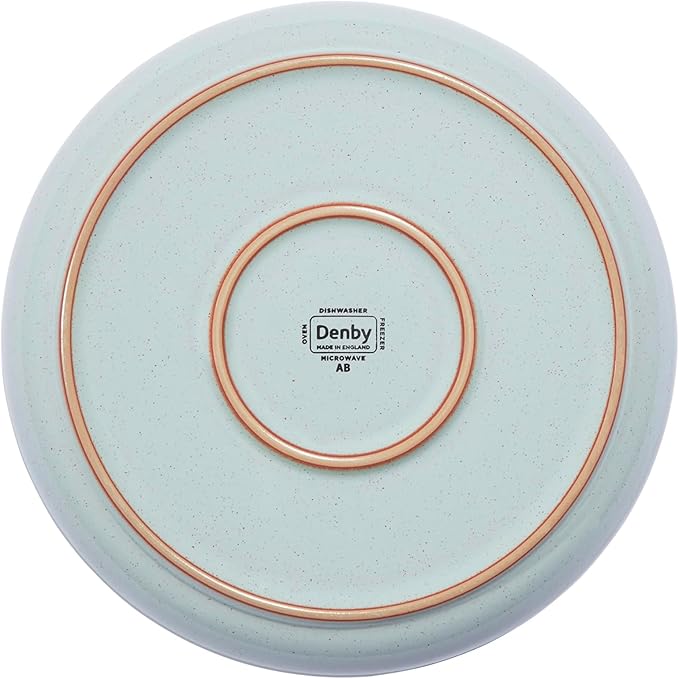 Denby - Heritage Pavillion Medium Plate - 8.25in Blue Scratch & Chip Resistant Dinner, Lunch, Salad Plate For Everyday Use - Ceramic Stoneware Tableware Dish - Dishwasher & Microwave Safe