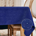BALCONY & FALCON Rectangle Tablecloth Washable Wrinkle Resistant and Water Proof Table Cloth Decorative Linen Fabric Tablecloths for Dining Parties Kitchen Wedding and Outdoor Use (Royal Blue, 55x95)