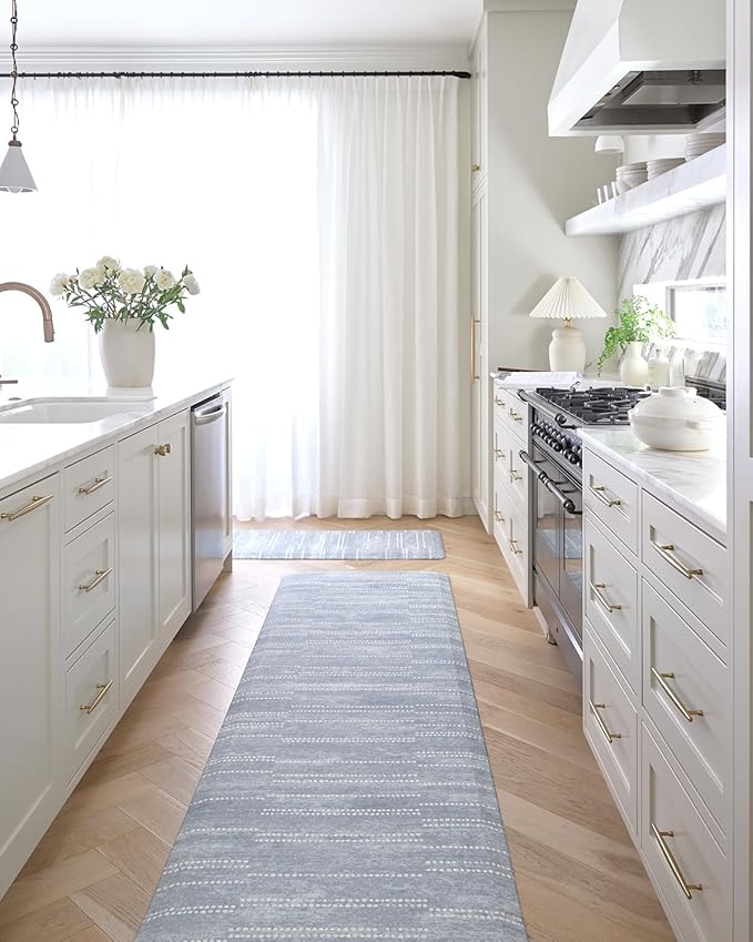 House of Noa Nama Standing Mat – Anti-Fatigue Cushioned Kitchen Mats for Floor | Ergonomic Bounce-Back Foam Kitchen Mats | Anti-Fatigue Mats for Kitchen & Standing | Aspen Dusk | 30"x72"