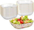 Clear Plastic Bowls, 24 Pack 22 Oz Plastic Serving Bowl Salad Serving Bowl Fruit Salad Bowl For Party Wedding Birthday Snack Fruit (Transparent)