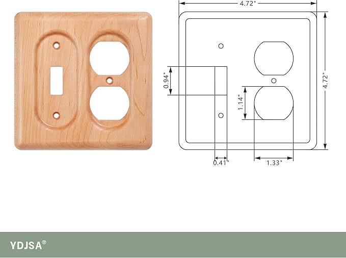 Maple Wood Switch Plates And Outlet Covers Elegant And Durable Plates For Switches And Outlets