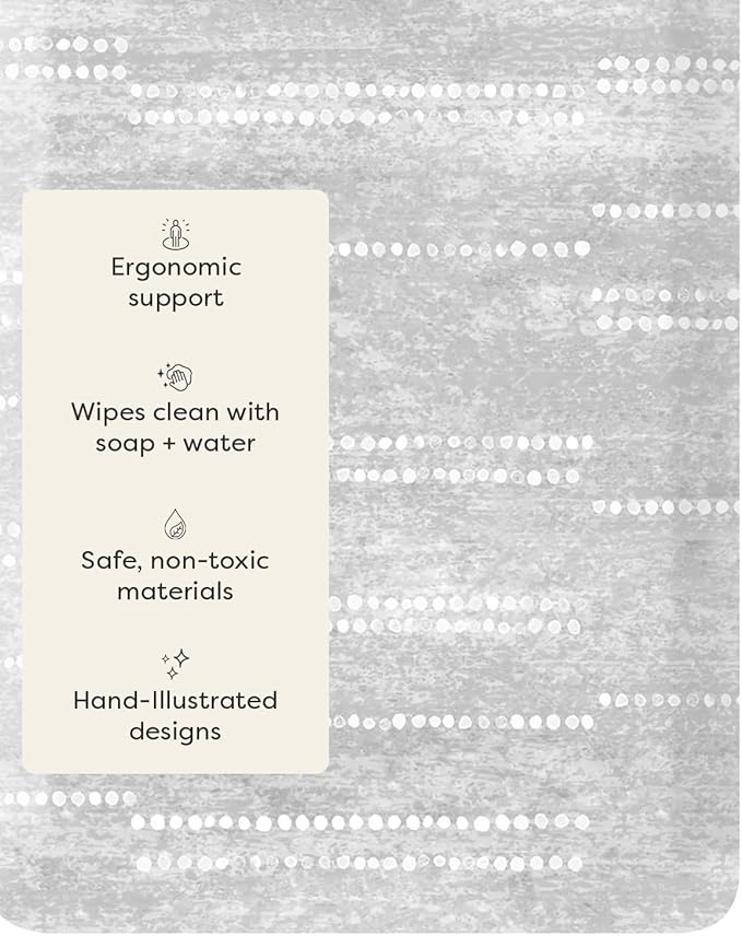 House of Noa Nama Standing Mat – Anti-Fatigue Cushioned Kitchen Mats for Floor | Ergonomic Bounce-Back Foam Kitchen Mats | Anti-Fatigue Mats for Kitchen & Standing | Aspen Dove | 22"x54"
