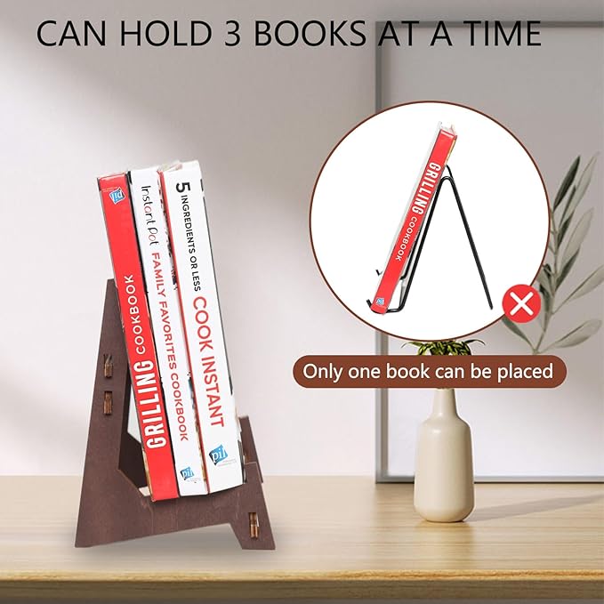 Plate Stands for Display,8 Inch wooden Plate Holder Display Stands,Frame holder stand for Book, Picture,plaque, Decorative Plate, Photo and Platter, Tabletop Art.(1 Pack )