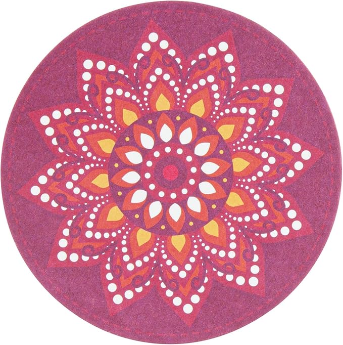 Restaurantware Super Absorbent Coasters 480 Case 4 Inch Assorted Paper Bar Coasters High-Density Pulpboard Beverage Coasters Moisture-Absorbing Durable Drink Coasters - Assorted Designs