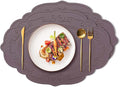 Silicone Placemats Set of 2, Oval Placemats,Heat Resistant Non-Slip Table Mat, Waterproof Silicone Placemat for Kids Large, Easy to Clean Dining Table Placemats by Siliconty(2, Cameo Brown)