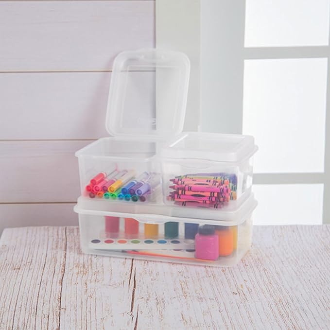 Sterilite 18038612 Small Flip Top Storage Box (24)