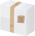 Urban Villa Cloth Napkins White Dinner Napkins Set of 12 (18X18 Inches) 100% Cotton Absorbent Washable Durable Reusable Ideal for Hotel Collection Farmhouse Party Thanksgiving Fall Dinner Napkins