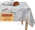 Maison d' Hermine Table Cloth Rectangle Table 100% Cotton 60 x 90 Inches Tablecloth Reusable Decorative for Dining Room Farmhouse Home Valentines Day Decorations Spring Summer - Meadow Florals - Beige