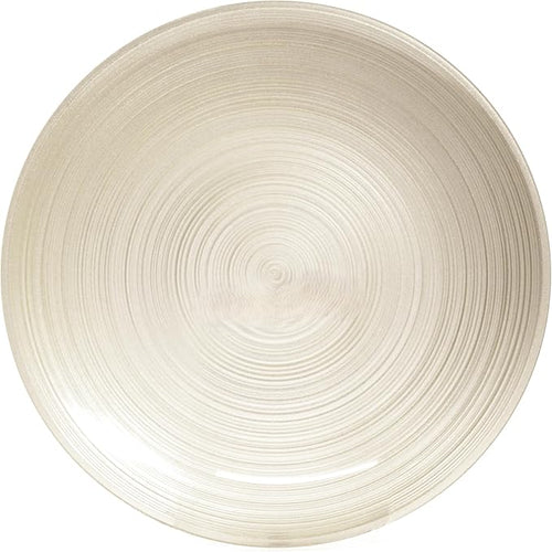 " OCCASIONS " 240 Plates Pack,(120 Guests) Premium Wedding Party Disposable Plastic Plates Set -120 x 10'' Dinner + 120 x 7'' Salad/Dessert (Belize in Ivory & Gold)