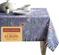 Maison d' Hermine Table Cloth Rectangle Table 100% Cotton 54 x 72 Inches Tablecloth Reusable Decorative for Dining Room Valentines Day Decorations Spring Summer - Sweet Rose Lavender - Country Garden