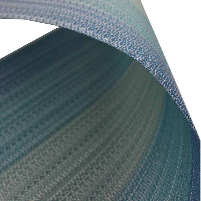 Placemats Washable Easy to Clean PVC Placemat for Kitchen Table Heat-resistand Woven Vinyl Hard Table Mats 12x18 inches Set of 4 （Blue）