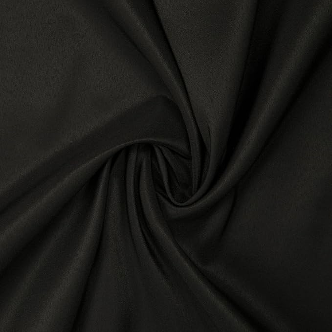 Gee Di Moda Round Tablecloth - 120 Inch Black Round Table Cloth for 60 to 96 Inch Round Tables - Heavy Duty Washable Fabric - for Buffet Table, Holiday Party, Dinner, Wedding & Baby Shower