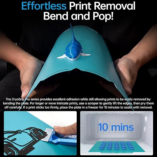 BIQU CryoGrip Pro Glacier Compatible with Snapmaker U1 3D Printer 276x304.5mm Panda Build Plate Double Sided Upgrade Plate Removable Surface Platform