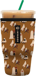 Sok It JavaSok Iced Coffee & Cold Soda Insulated Neoprene Cup Sleeve (Material Ghoul, Large: 30-32oz)