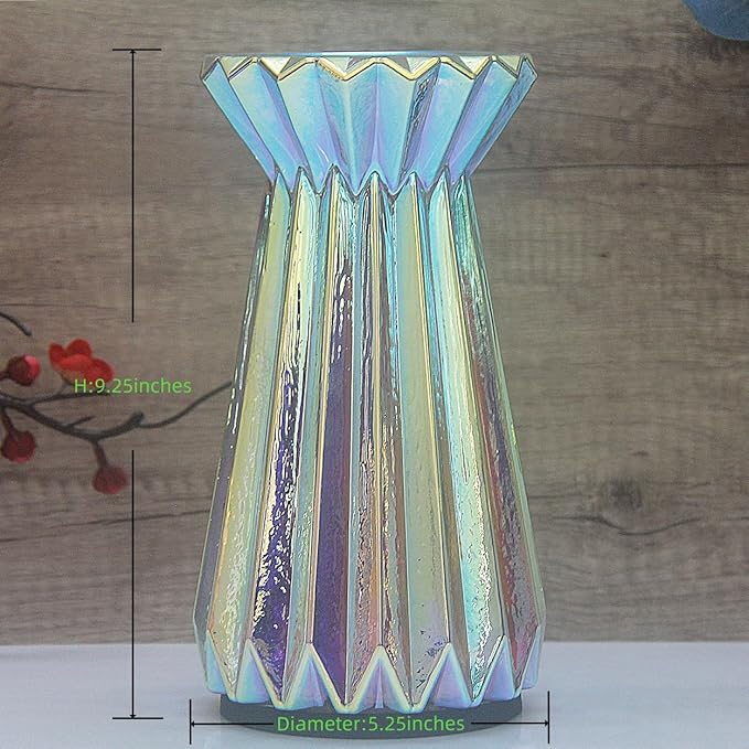 Home Decor, Mercury Glass Pillar Candle Pedestal Holders with Led Lights, Lighted up Candle Holder for Pillar Candle, Candlestick Holders with Timer for Wedding Home Dining Table Xmas (Colorful)