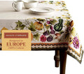 Maison d' Hermine Table Cloth Square Table 100% Cotton 60 x 60 Inches Fall Tablecloth Reusable Everyday Use for Thanksgiving Christmas Decorations Dining Farmhouse (Pumpkin Garden - Cloudy Cream)