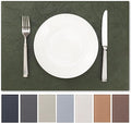 Faux Leather Placemats Set of 8 Vinyl Washable Wipeable Table Mats for Kitchen Dining Table Heat Resistant Waterproof Indoor/Outdoor Placemats Non-Slip Easy Clean Place Mats (Olive Green)