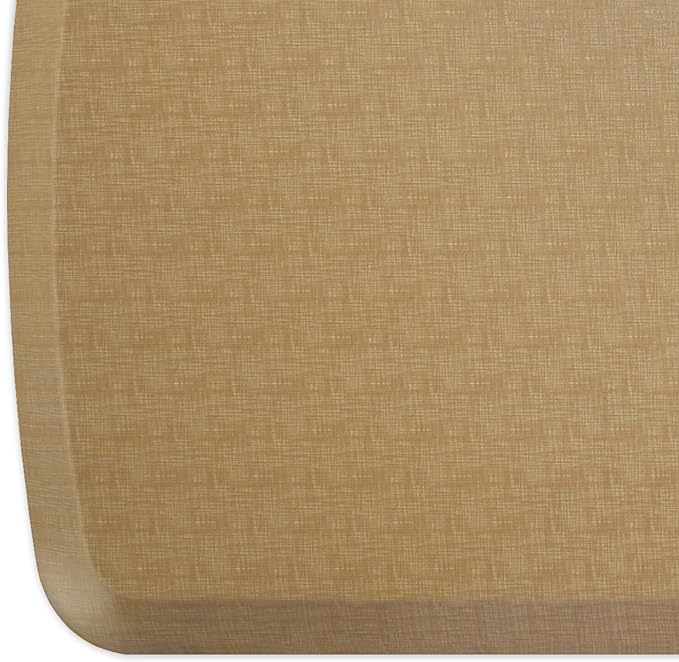 GelPro Elite Premier Anti-Fatigue Kitchen Comfort Floor Mat, 20x72”, Linen Khaki Stain Resistant Surface with Therapeutic Gel and Energy-Return Foam for Health and Wellness