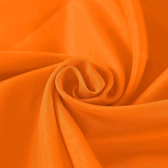 Fokitut 2 Pack Waterproof Round Tablecloth, 70 Inch, Stain Resistant and Wrinkle Polyester Table Cloth, Fabric Table Cover for Kitchen Dining, Wedding, Party, Holiday Dinner-Orange