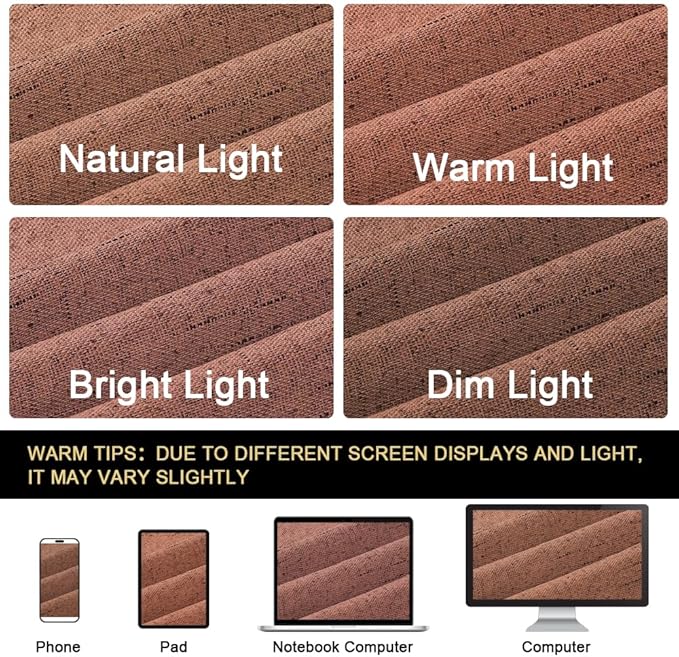 PrinceDeco Blackout Curtains for Bedroom 100% Absolutely Blackout Linen Look Curtain Draperies Anti-Rust Grommet, Thermal Insulated with White Liner, 2 Panels Set,52" W x 84" L,Washed Spice