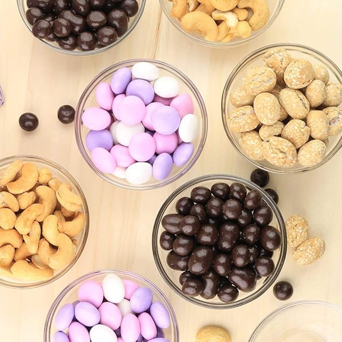 Mini 3.5 Inch Small Glass Bowls - Small Bowls Perfect for Prep, Dips, Nuts, or Candy - Meal Prep Bowls or Dessert Bowls, Set of 24