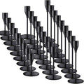 Black Taper Candle Holders for Wedding Table Centerpiece,Tall Taper Candlestick Holders Bulk Set of 27,Metal Candle Stick Holder Decor for Table or Mantel Centerpiece, Dinning, Party Home Decor