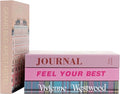 Velvet Medium | 4 PCS Faux Decorative Books for Home Decor | Not Real Books (Cardboard Boxes) | Coffee Table, Shelf Styling & Modern Aesthetic Accent Pieces for Living Room, Office