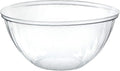 PLASTICPRO Disposable Round Crystal Clear Serving Bowls, Party Snack or Salad Bowl, Plastic Clear Chip Bowls, Party Snack Bowls, Candy Dish, Salad (2, 96 OUNCE)