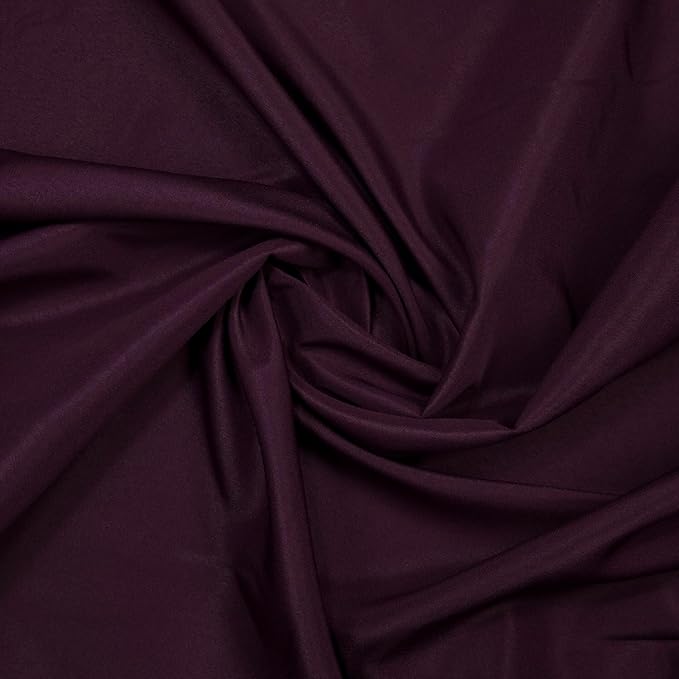 Gee Di Moda Round Tablecloth - 90 Inch Eggplant Round Table Cloth for 30 to 60 Inch Round Tables - Heavy Duty Washable Fabric - for Buffet Table, Holiday Party, Dinner, Wedding & Baby Shower