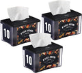3-Pack Interfold Tabletop Napkin Holder, Commercial Restaurant Napkin Dispenser with 4-Sided Marketing Insert Display, Easy-Access Black Napkin Dispenser for Counters & Tables