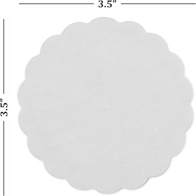 Disposable White Paper Coasters for Drinks, 3.5 Inch Round Coasters for Bar, Cocktail, Beverage, Wine Or Event, 500 Pack Bulk