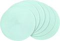 AHHFSMEI Round Braided Placemats 15 Inch Round Table Mats for Dining Tables Natural Woven Heat Resistant Place mats Set of 6 (Mint Green)