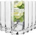 Krosno Water Juice Drinking Glasses, Set of 6, 10 oz, Mixology Collection, Ideal for Everyday Use, Cold Drinks Glasses, Dishwasher Safe, Made in Europe