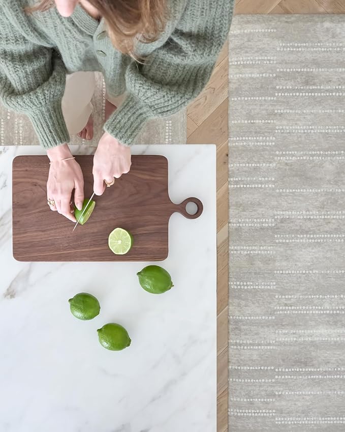 House of Noa Nama Standing Mat – Anti-Fatigue Cushioned Kitchen Mats for Floor | Ergonomic Bounce-Back Foam Kitchen Mats | Anti-Fatigue Mats for Kitchen & Standing | Aspen Reed | 22"x54"